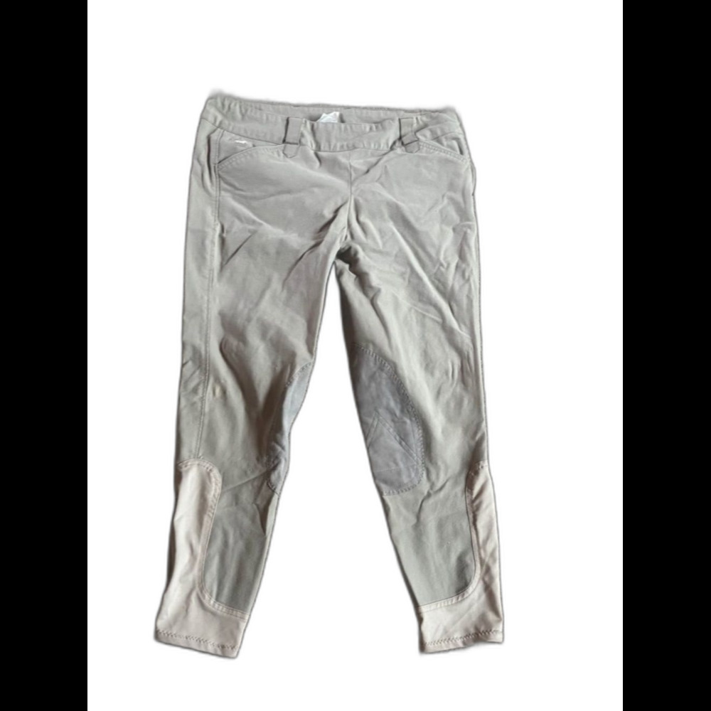 Smartpak Piper Knee Patch Breeches- Tan- Side-zip- 36R- Good Used Condition